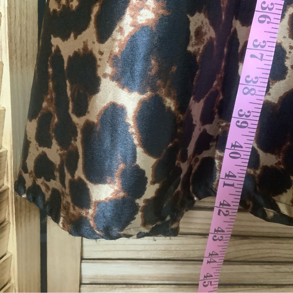 Sz L Leopard/Cheetah Print Maxi Skirt - Picture 9 of 11